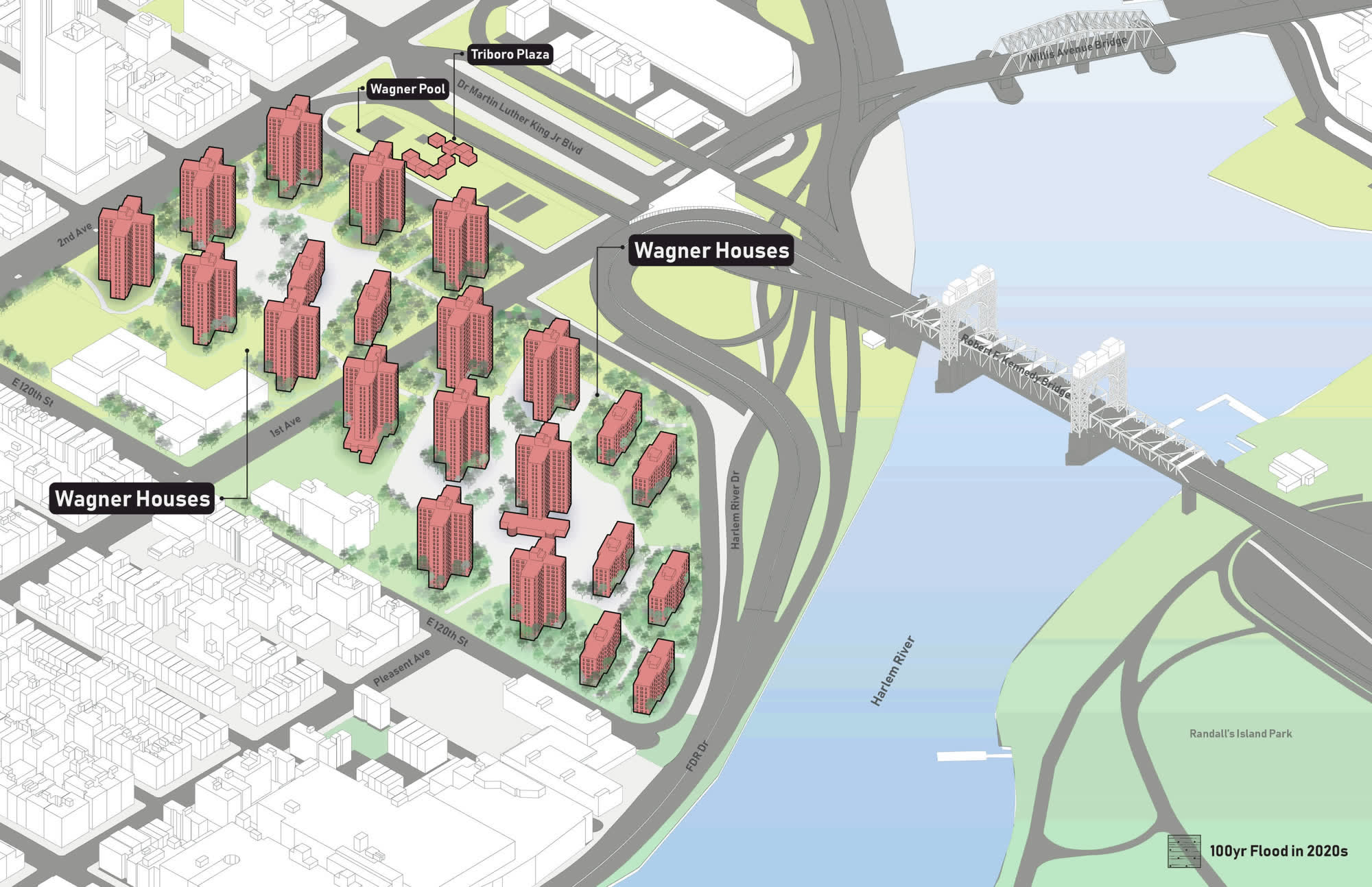 Wagner Houses flood scenario 1